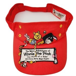 DisneyParks TheManyAdventuresOf WinnieThe Pooh Ride Kids Vintage Sun Visor NWOT